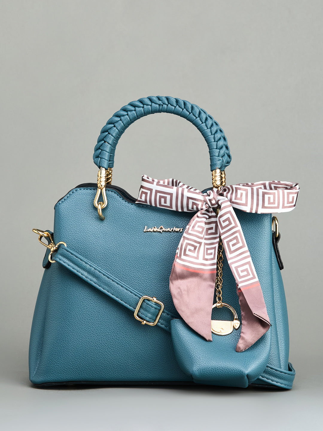 Latin Quarters Women Blue Solid Stylish Hand Bags For Casual