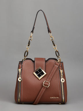 Women Brown Hand bag for Casual