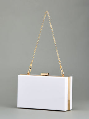 Latin Quarters Women's Clutch with Chain Strap | Evening Party Purse