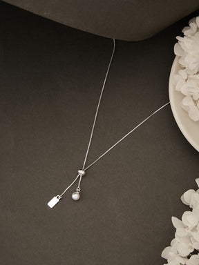 Latin Quarters Women's Silver Toned Adjustable Necklace