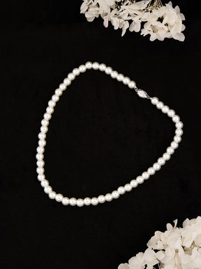 Latin Quarters Women's Single Strand Pearl Necklace