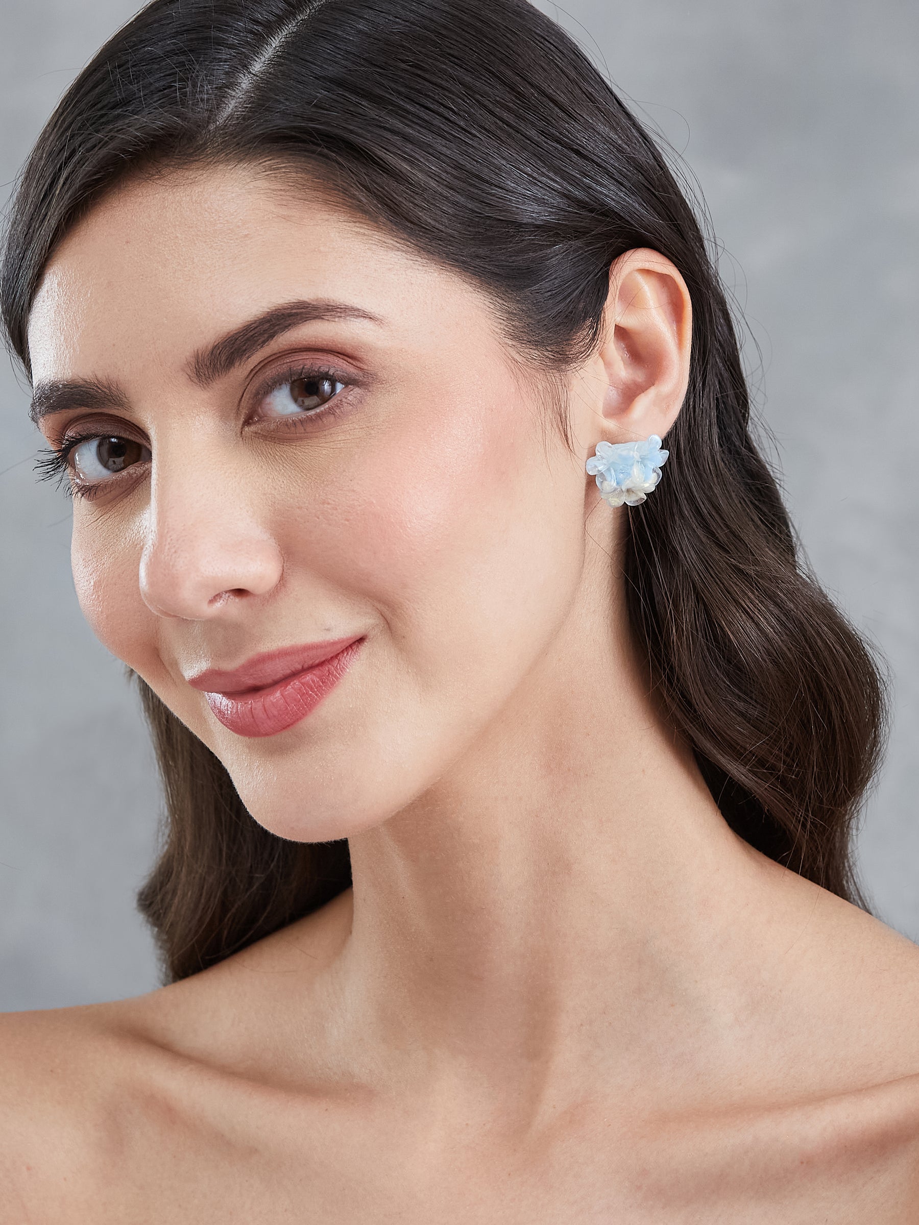 Latin Quarters Women's Floral Stud Earrings