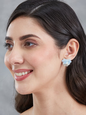 Latin Quarters Women's Floral Stud Earrings