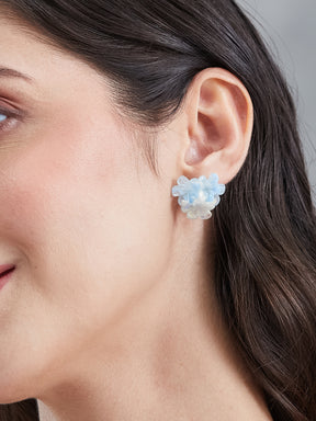 Latin Quarters Women's Floral Stud Earrings