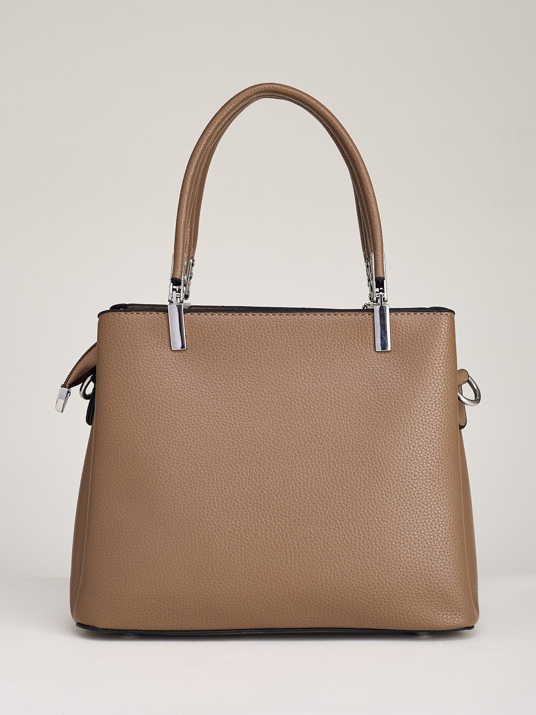 Latin Quarters Women's Beige 3-Piece Handbag Set with Matching Wallet and Charm Pouch