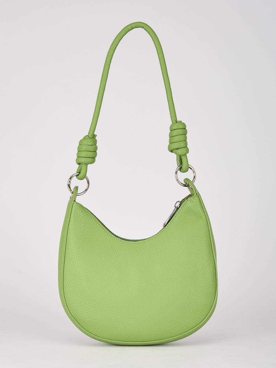 Latin Quarters Women's Green Knotted Strap Crescent Shoulder Bag