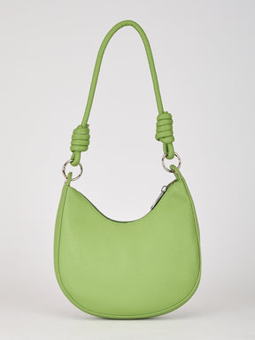 Latin Quarters Women's Green Knotted Strap Crescent Shoulder Bag