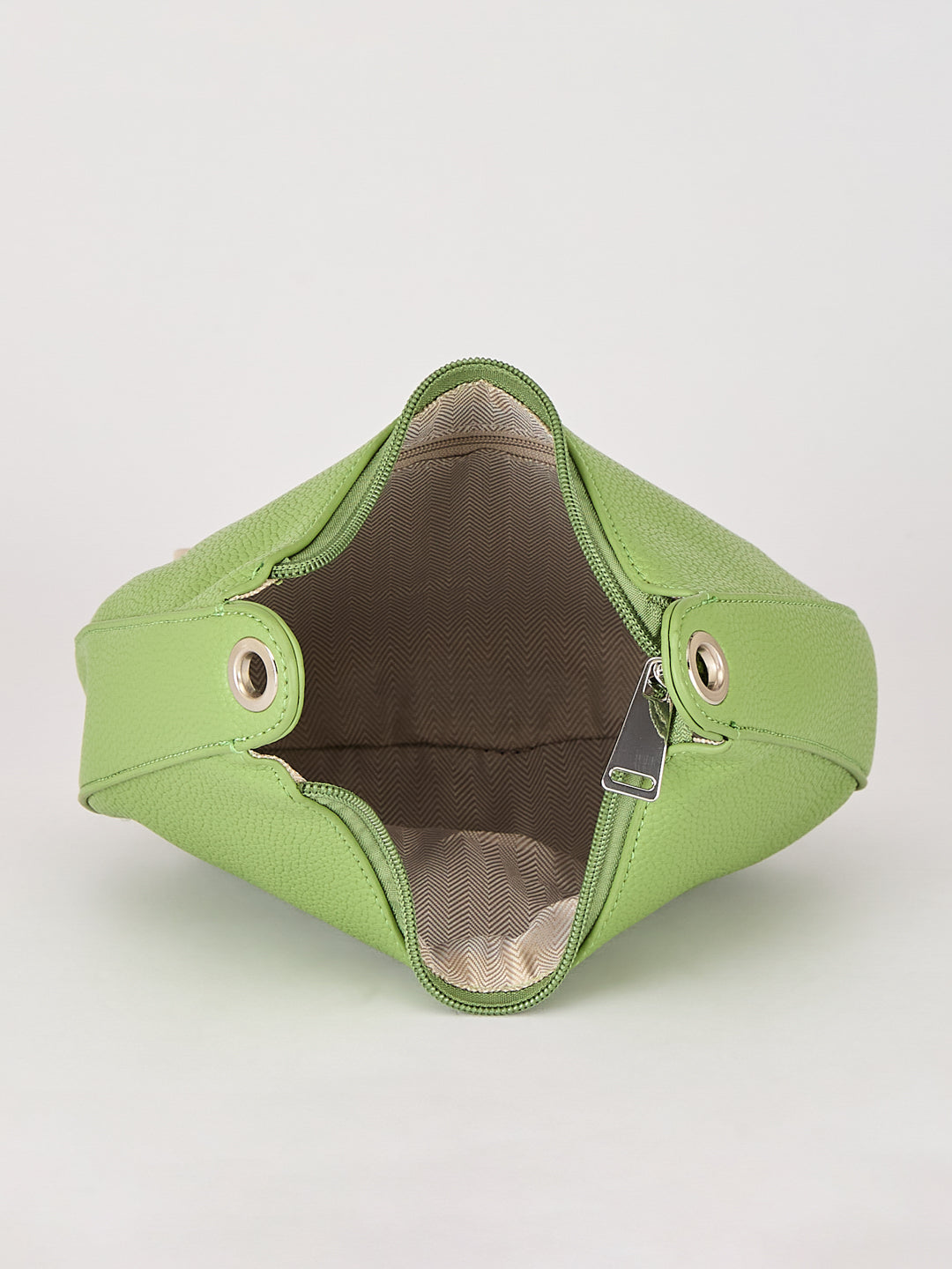 Latin Quarters Women's Green Knotted Strap Crescent Shoulder Bag