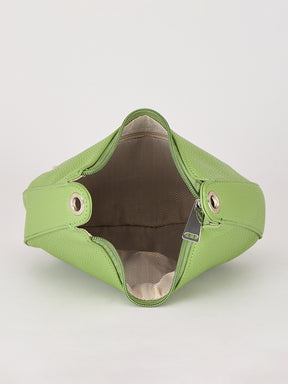 Latin Quarters Women's Green Knotted Strap Crescent Shoulder Bag