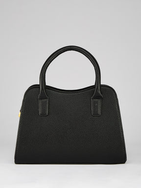 Latin Quarters Women's Black Bow Handbag with Crossbody Strap