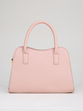 Latin Quarters Women's Pink Satchel Bag with Front Bow Detail