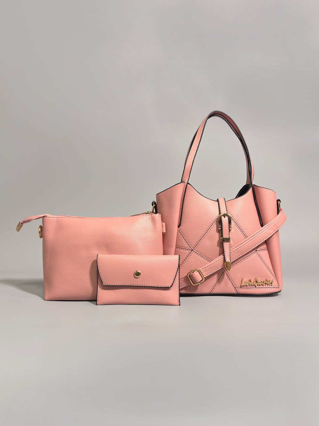 Latin Quarters Women Pink Textured Casual Two handled Handheld Bag