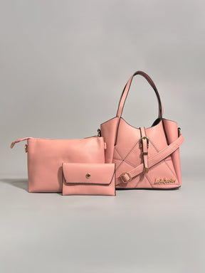 Latin Quarters Women Pink Textured Casual Two handled Handheld Bag