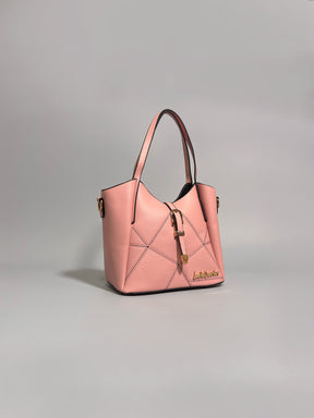 Latin Quarters Women Pink Textured Casual Two handled Handheld Bag