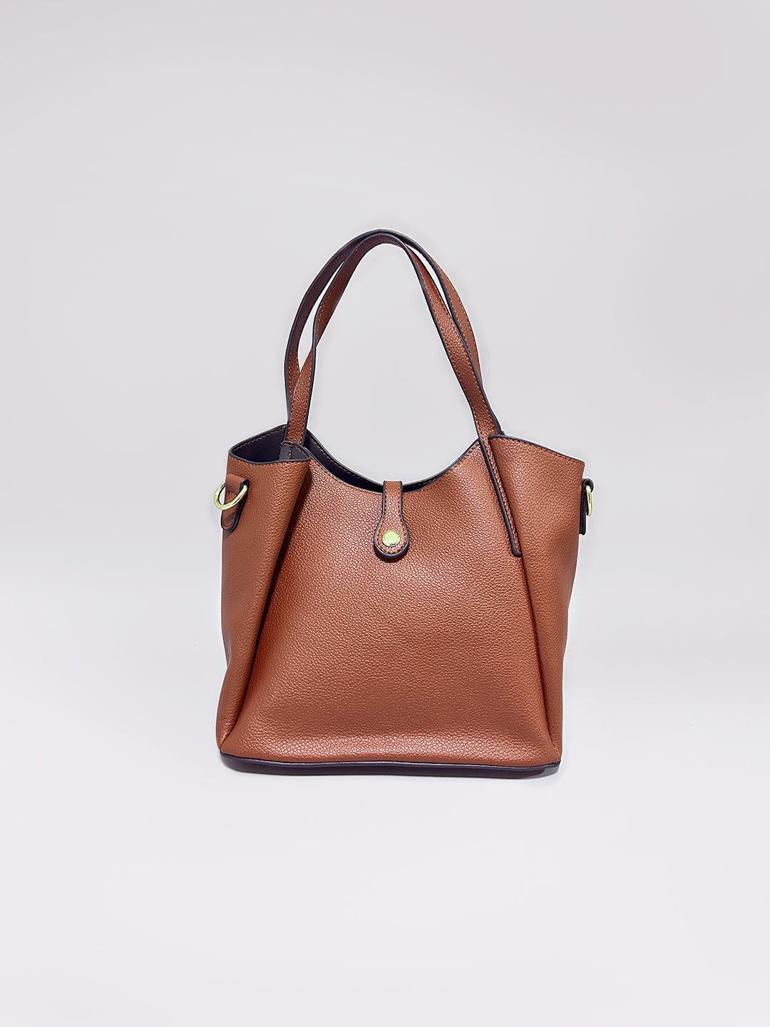 Latin Quarters Women Brown Solid Handheld Casual Bag