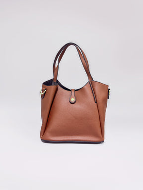 Latin Quarters Women Brown Solid Handheld Casual Bag