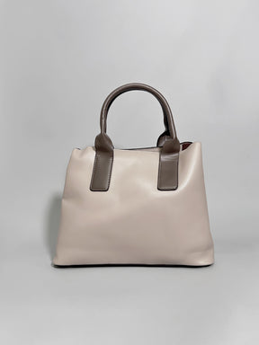 Latin Quarters Women Beige Solid Formal Tote Bag