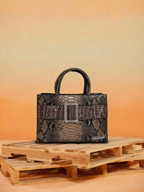 Latin Quarters Women Brown Solid Casual Two handled Satchel
