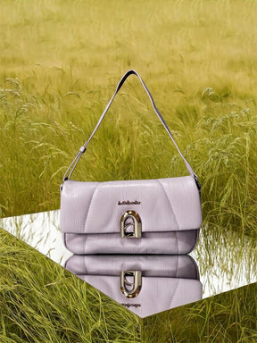 Latin Quarters Women Purple Textured Casual Shoulder Bag