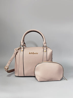Latin Quarters Women Pink Solid Casual Handheld Bag
