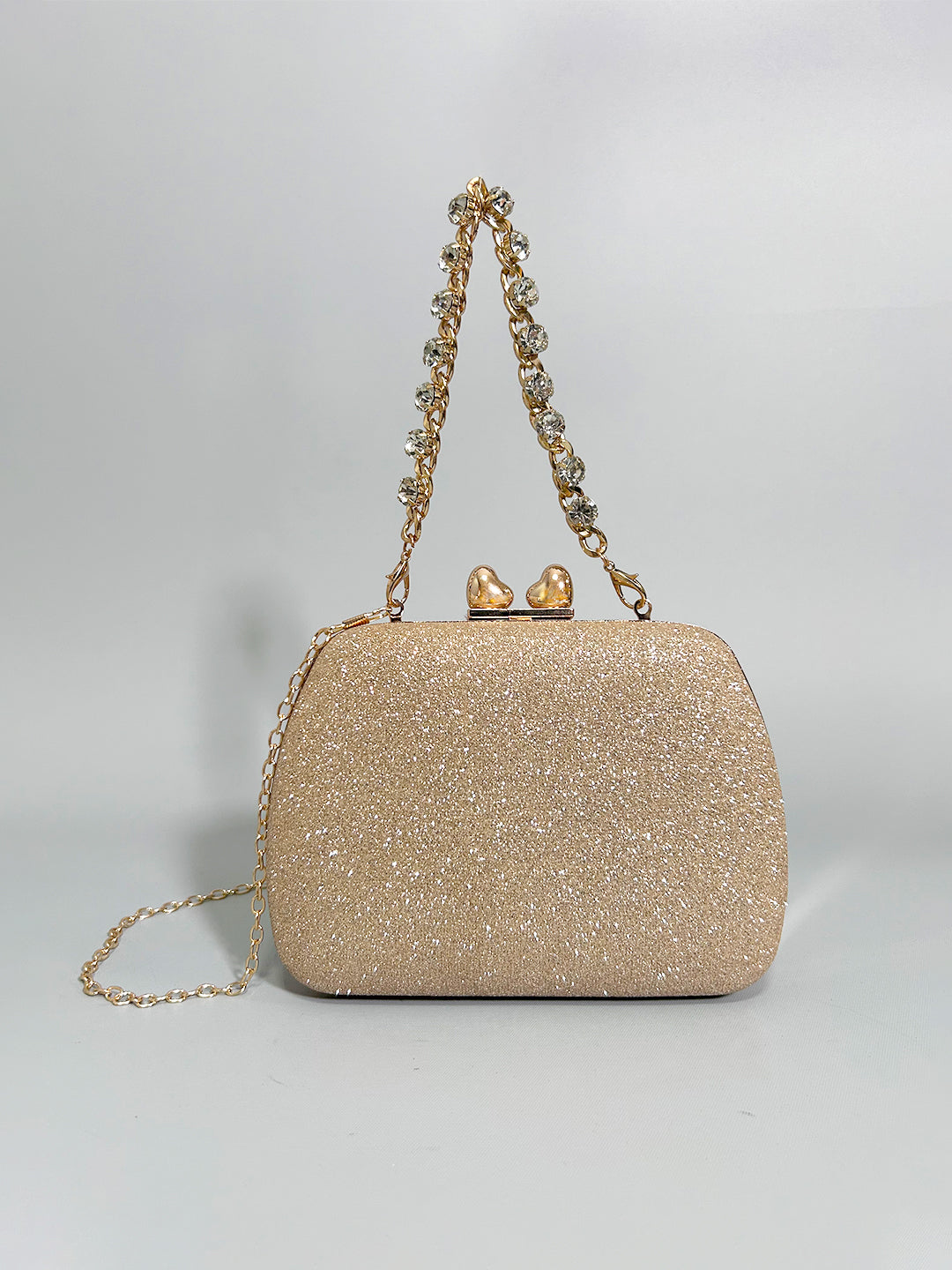 Latin Quarters Women Gold Embellished Party Sling Bag