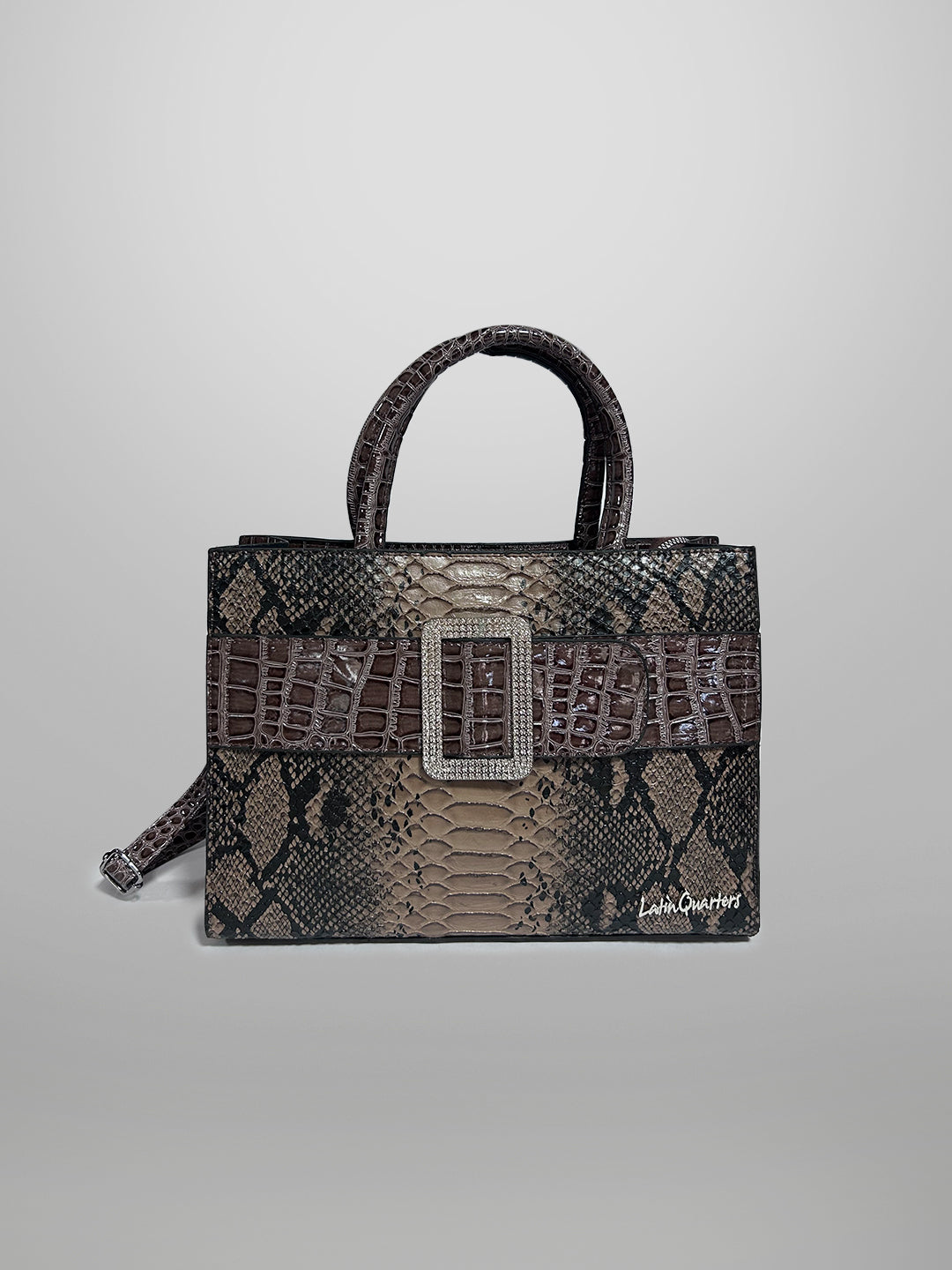 Latin Quarters Women Brown Solid Casual Two handled Satchel