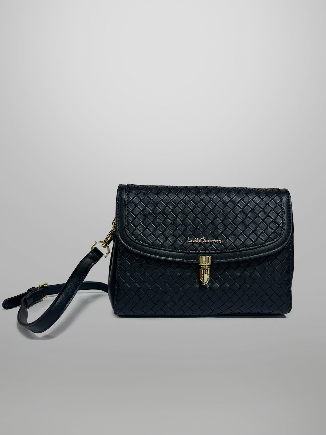 Latin Quarters Women Black Textured Casual Sling Bag
