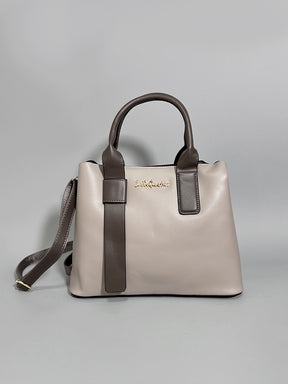 Latin Quarters Women Beige Solid Formal Tote Bag