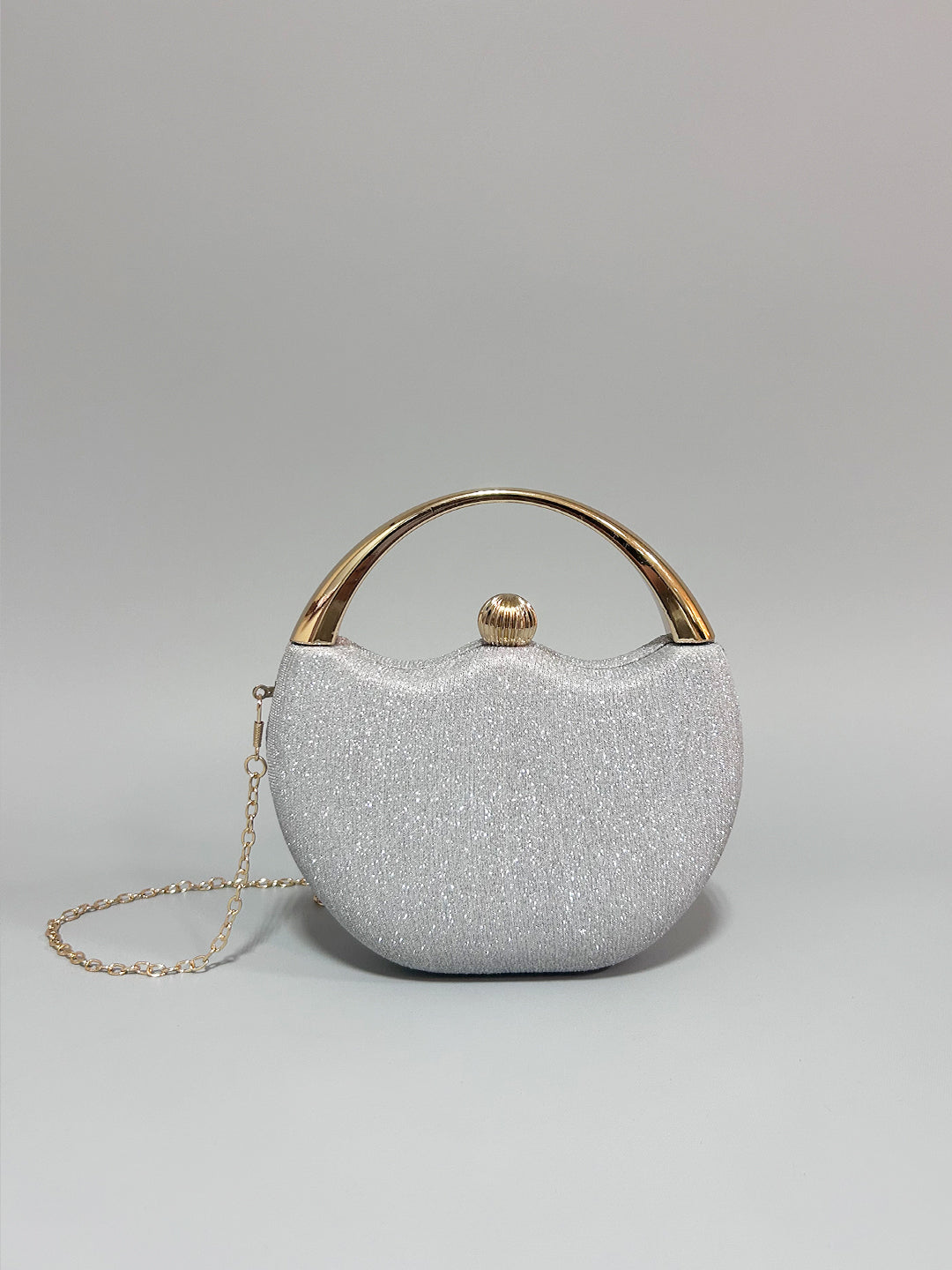 Latin Quarters Women Silver Embellished Casual Two handled Handheld Bag