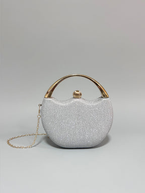 Latin Quarters Women Silver Embellished Casual Two handled Handheld Bag