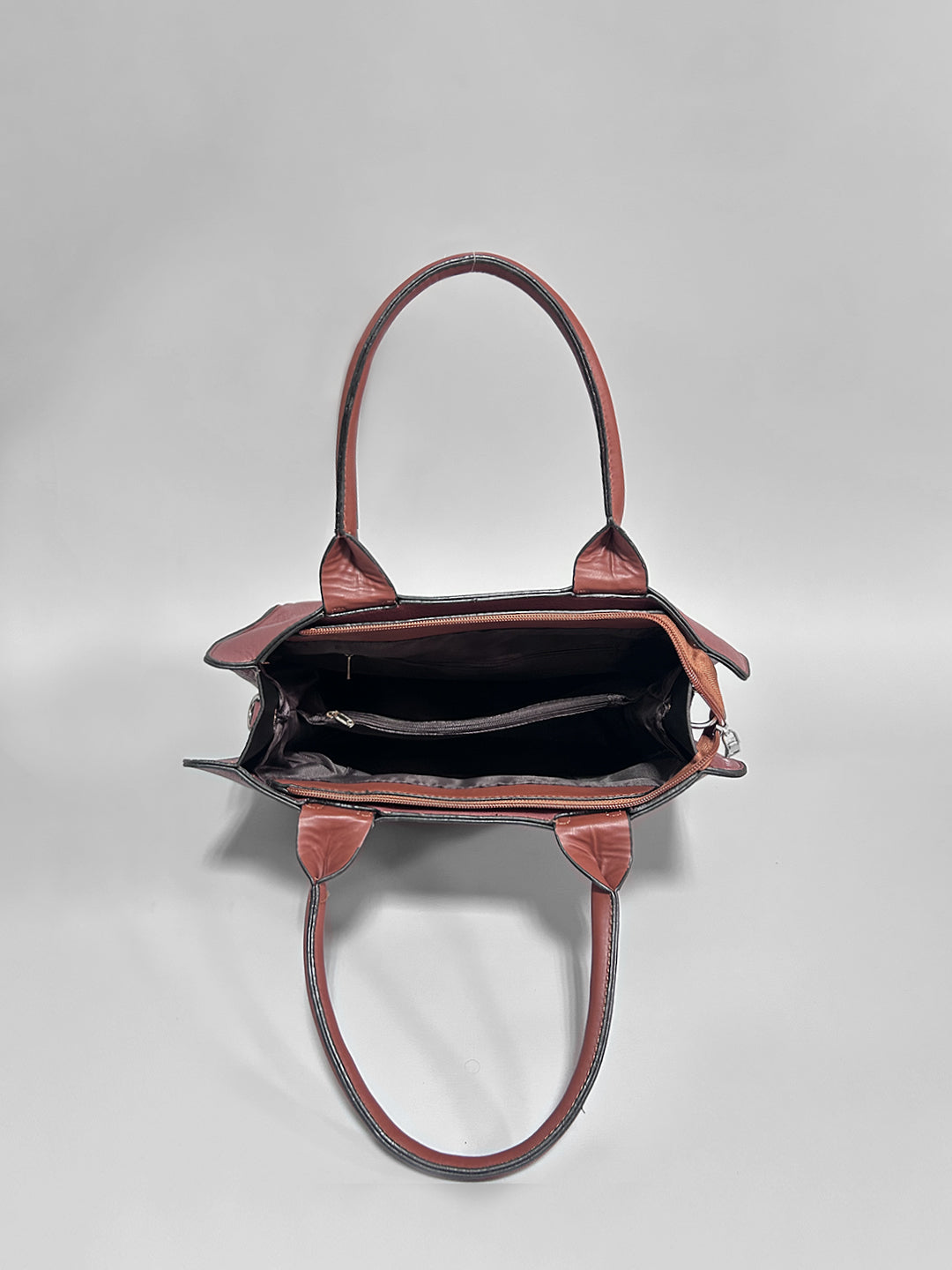 Latin Quarters Women Brown Solid Casual Two handled Handheld Bag