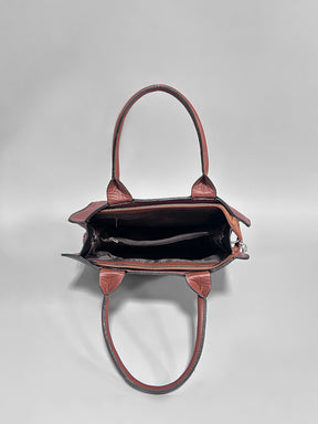 Latin Quarters Women Brown Solid Casual Two handled Handheld Bag