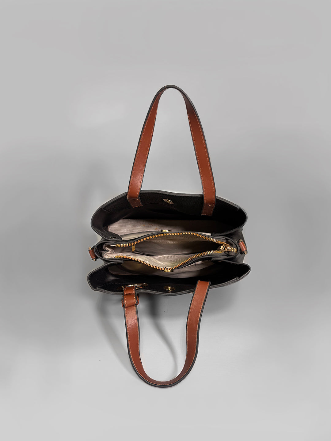 Latin Quarters Women Black Solid Casual Two handled Handheld Bag