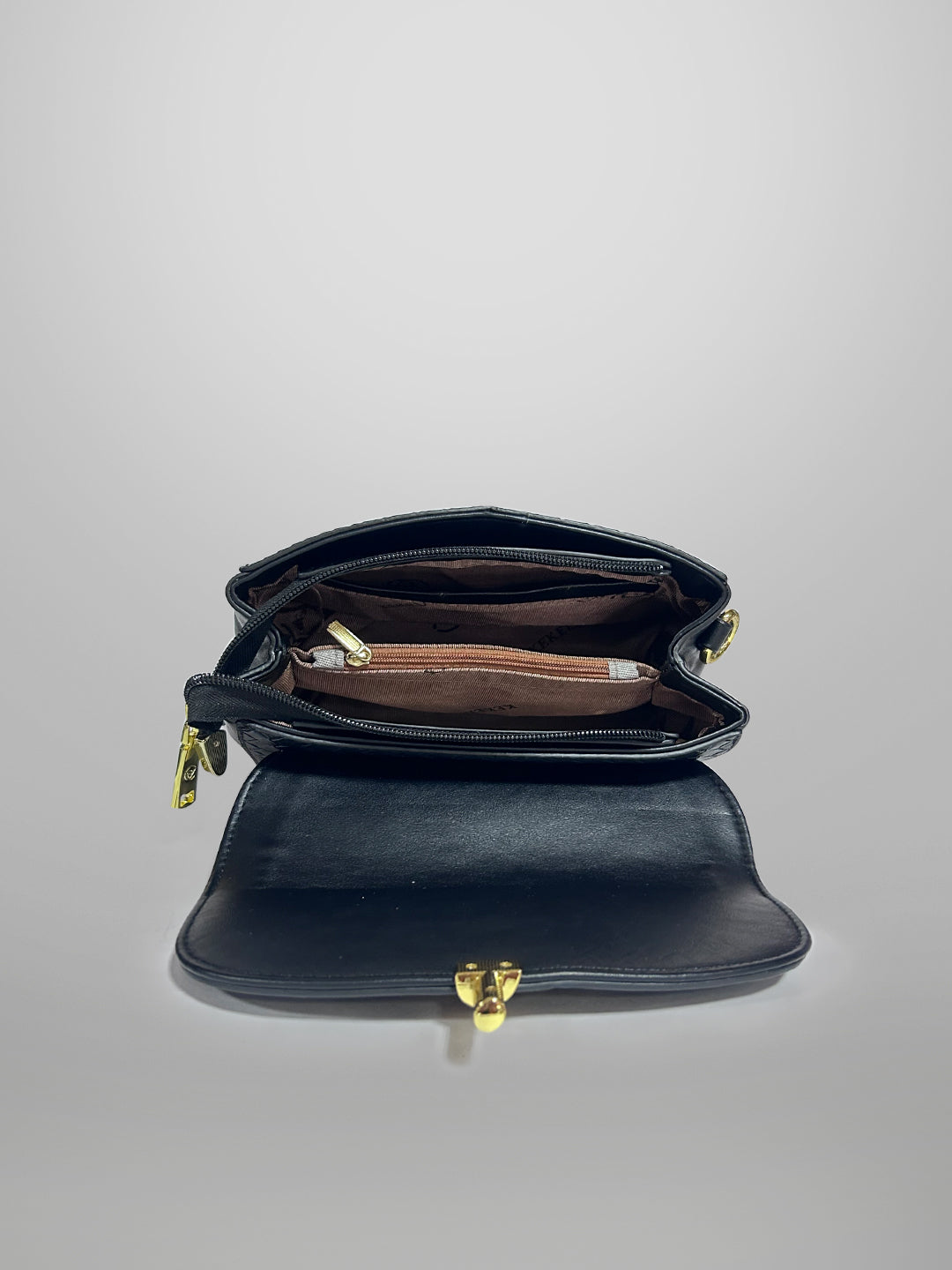 Latin Quarters Women Black Textured Casual Sling Bag