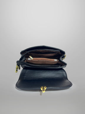 Latin Quarters Women Black Textured Casual Sling Bag