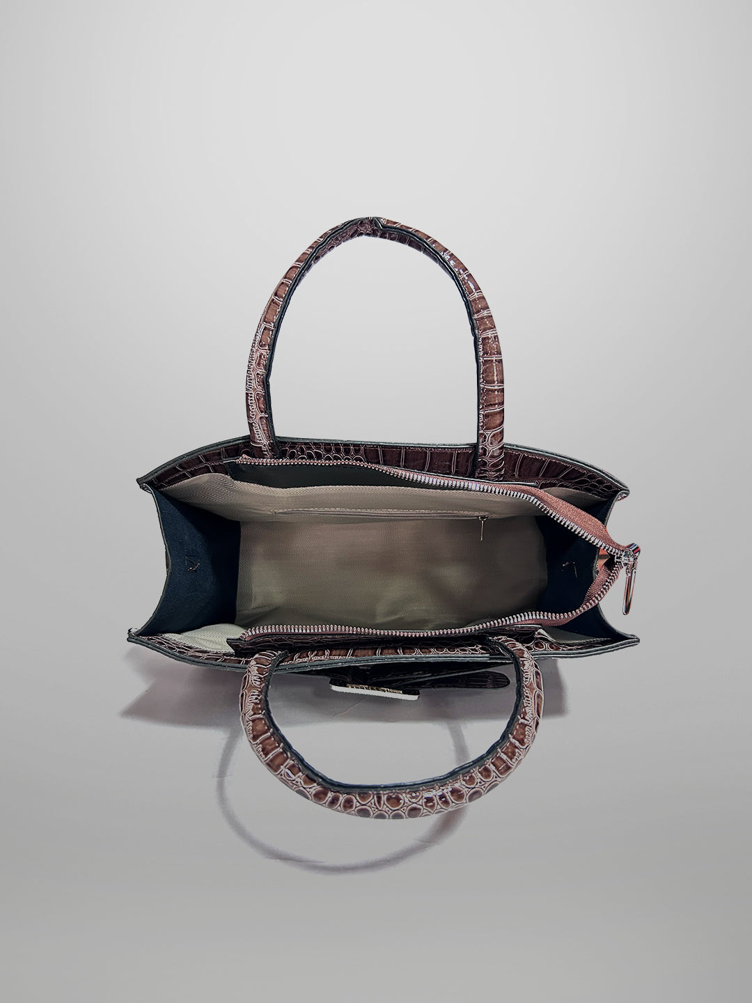 Latin Quarters Women Brown Solid Casual Two handled Satchel