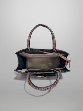 Latin Quarters Women Brown Solid Casual Two handled Satchel