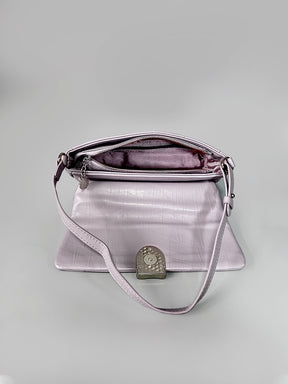 Latin Quarters Women Purple Textured Casual Shoulder Bag