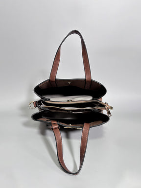 Latin Quarters Women Brown Solid Casual Handheld Bag