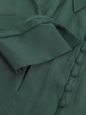 Green Solid Half Sleeve Casual Shirt