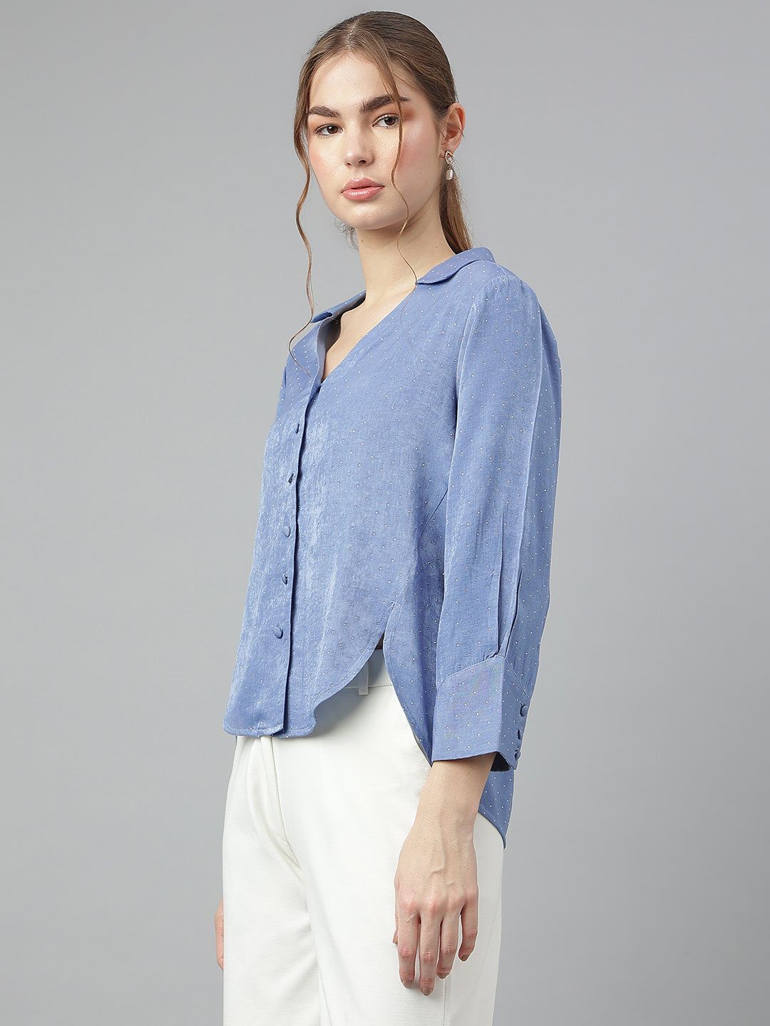 Latin Quarters Women's Blue Shirt