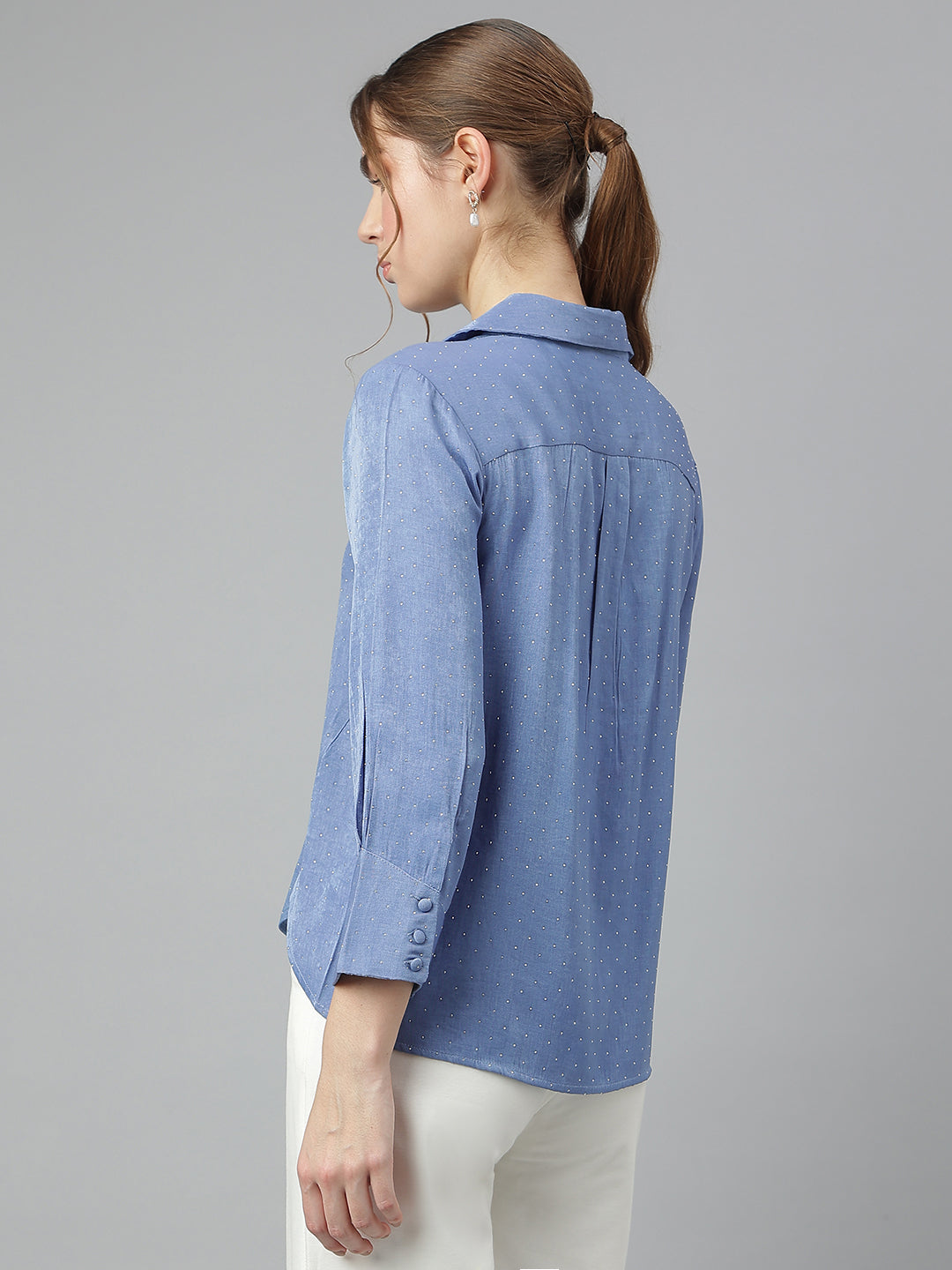 Latin Quarters Women's Blue Shirt