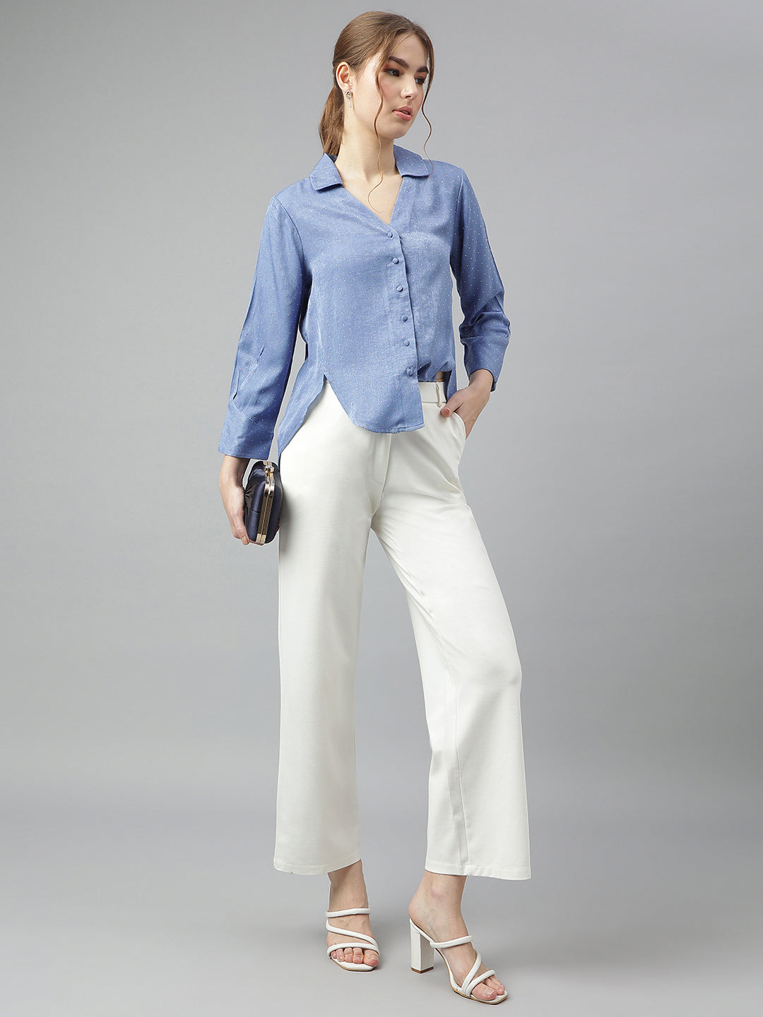 Latin Quarters Women's Blue Shirt