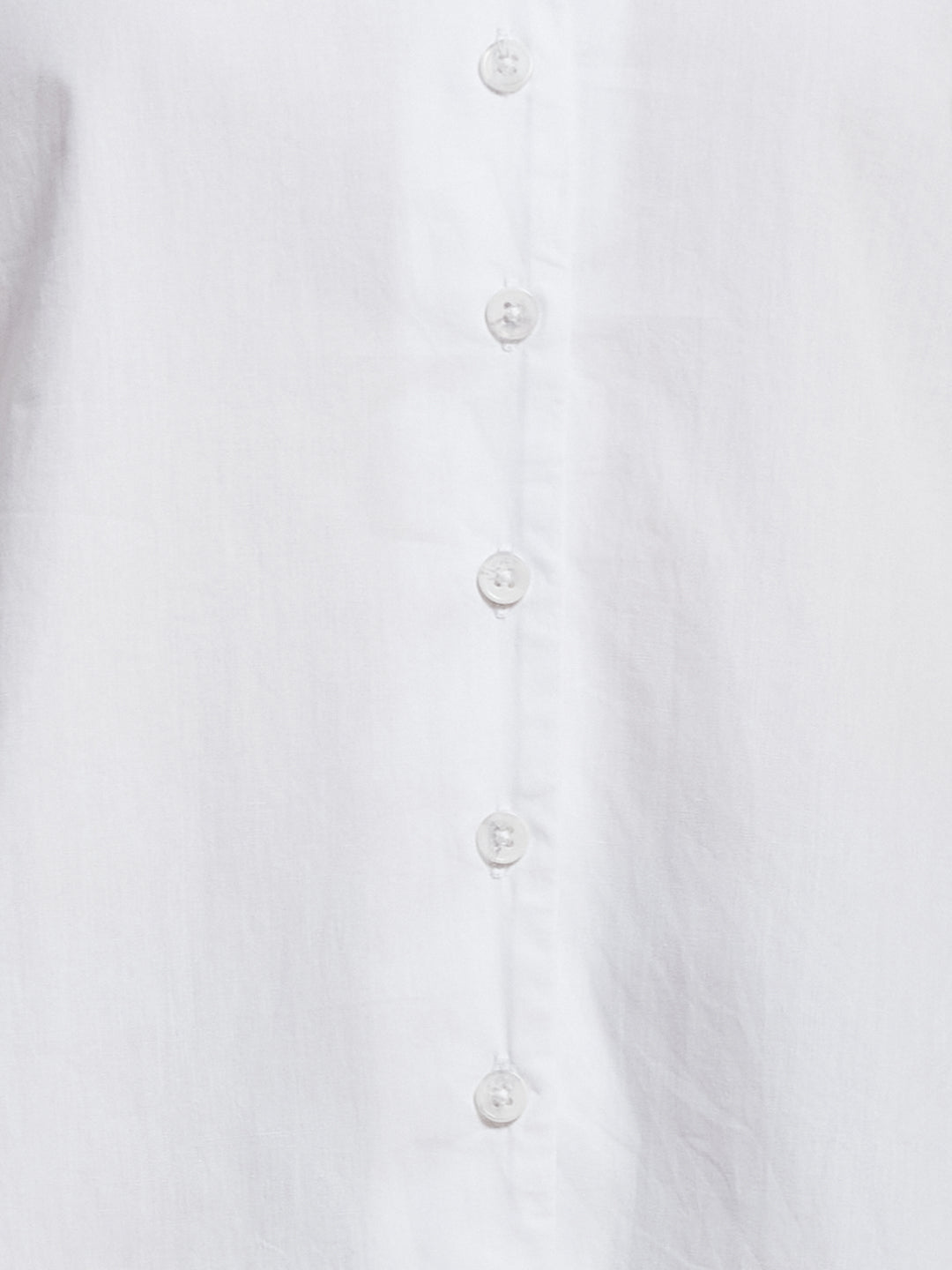Latin Quarters Women's White Solid Spread Collar 3/4Th Sleeve Casual Shirt