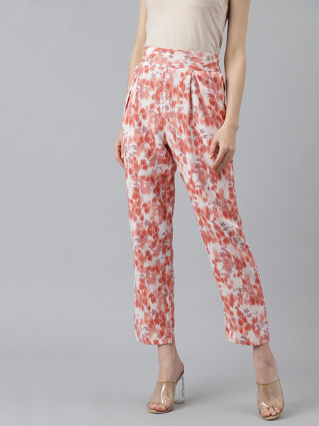 Latin Quarters Women Rust Printed Short Sleeve Casual Co Ord Set