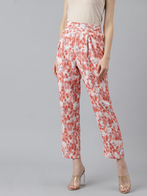 Latin Quarters Women Rust Printed Short Sleeve Casual Co Ord Set