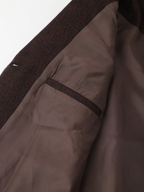Rust Full Sleeve Normal Blazer Jacket