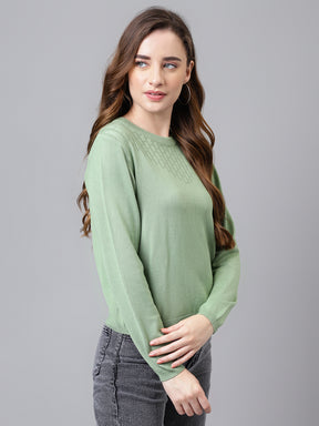 Greenlight Full Sleeve Solid Normal Pullover Sweatertop