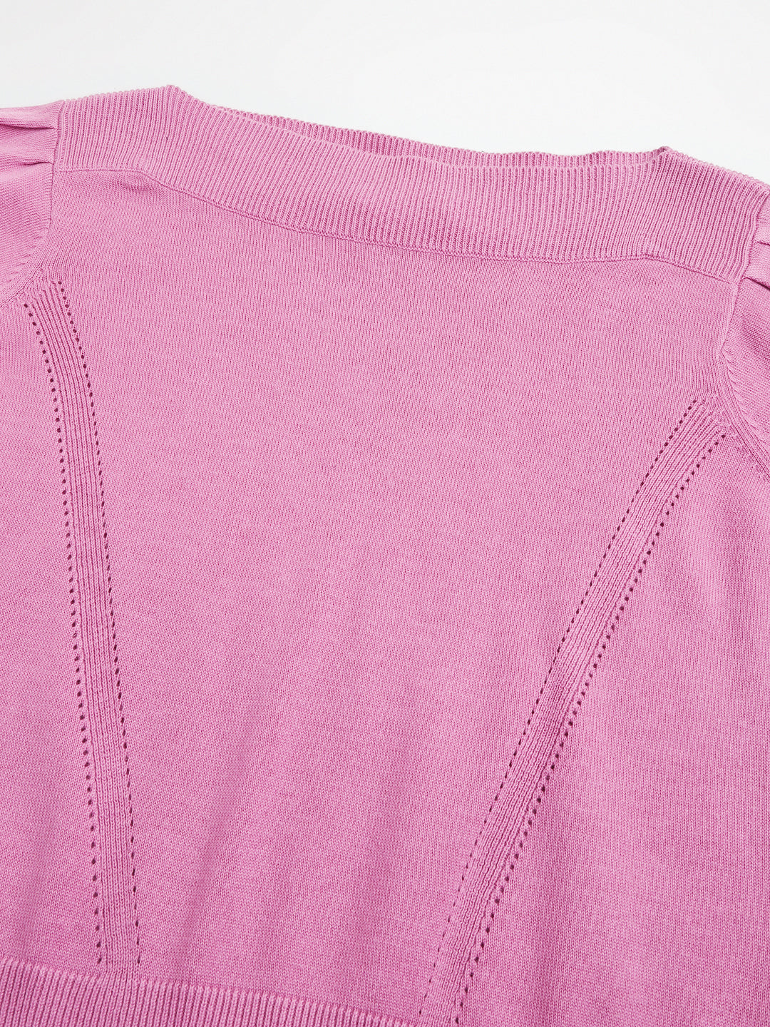 3/4 Sleeves Pink Sweater Top