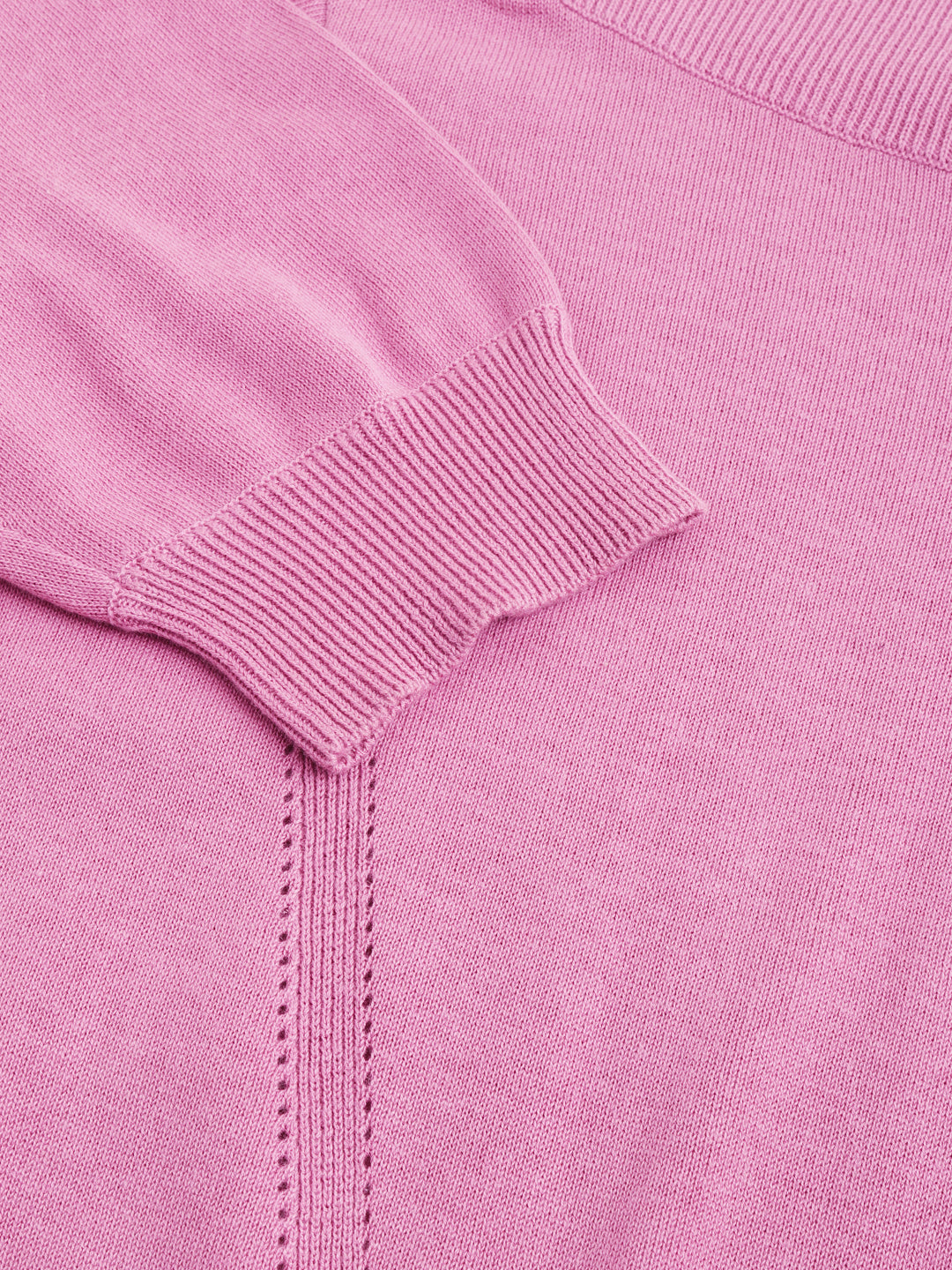 3/4 Sleeves Pink Sweater Top